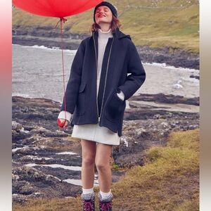 Jcrew swing coat in Italian stadium cloth